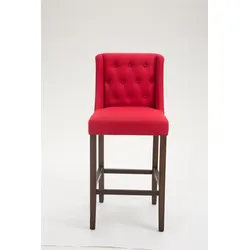 CLP Barhocker Cassandra Stoff Antik-dunkel rot