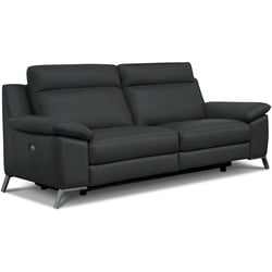 Calia Sofa roby Leder Nero