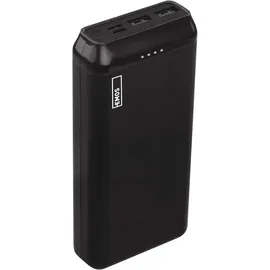EMOS - ALPHA 10S Powerbank 20 000 mAh - externer Akku mit Passthrough - 2 USB-A-Ausgänge, 1 micro-USB-Eingang - inkl. 2 USB-Datenkabel - auto ON/OFF - für iPhone, iPad, Smartphone, Tablet - schwarz