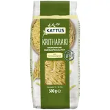 Kattus - Kritharaki Nudeln (Reisnudeln/Risoni/Orzo) | Griechische Nudelspezialität aus Hartweizengrieß | 500 g im Beutel
