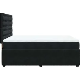 vidaXL Boxspringbett 140 x 200 cm Schwarz
