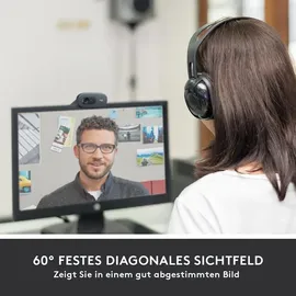 Logitech C505 HD Webcam Schwarz