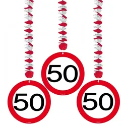 50. Geburtstag Verkehrsschild Rotorspiralen
