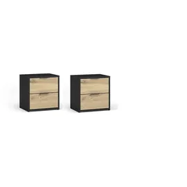 Home Affaire Nachtschrank PERY 44,2 x 35 x 45,9 cm Schwarz