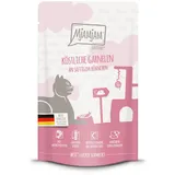 MjAMjAM Quetschies 125g Beutel Katzennassfutter 12 x 125 Gramm köstliche Garnelen an saftigem Hühnchen