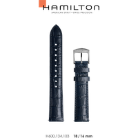 Hamilton Leder Boulton Band-set Leder-blau-18/16 H690.134.103 - blau