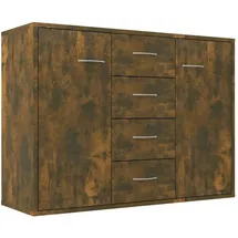 vidaXL Sideboard Räuchereiche 88x30x65 cm Holzwerkstoff
