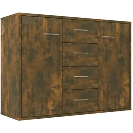 vidaXL Sideboard Räuchereiche 88x30x65 cm Holzwerkstoff