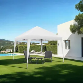 Tectake Faltpavillon Linosa 3 x 3 m Weiß