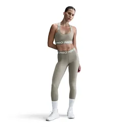 NIKE Pro Light-Support Sport-BH Damen 320 - light army/light army/white XS