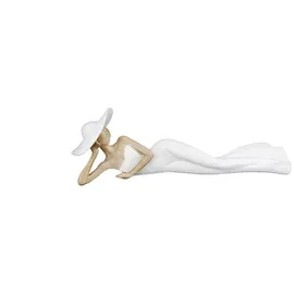 Gilde Figur Elegant Frau liegend 9,5x28x9cm