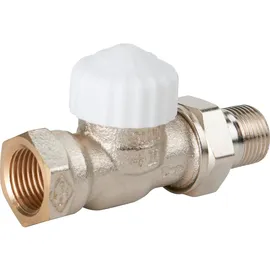 HEIMEIER V-exact II Thermostatventilunterteil Durchgang DN 15 vernickelt