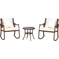 Outsunny Gartengarnitur 7-tlg. braun/creme