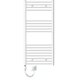LuxeBath 600x1200mm WEIß GERADE BADHEIZKÖRPER SEITENANSCHLUSS HEIZKÖRPER HEIZUNG ELEKTRO