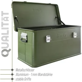 Trucky Aluminium Box mit Deckel 90 l 1-tlg. grün