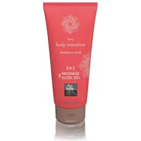 SHIATSU Massage- & Glide Gel 2 in 1 Erdbeere 200 ml