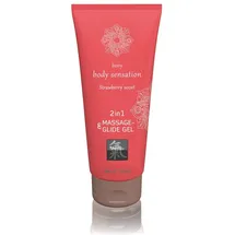 SHIATSU Massage- & Glide Gel 2 in 1 Erdbeere 200 ml