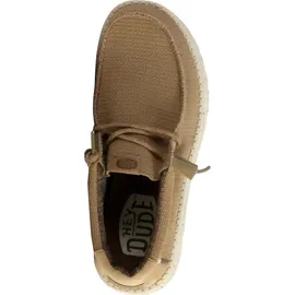 HEYDUDE Wally Sport Mesh Herren Beige/Braun 44