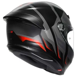 AGV K6 S Karve Integralhelm - Matt Black Grey Red M