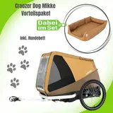 Croozer Mikke Bundle inkl. Mikke Hundebett - Farbe: Sundown Yellow