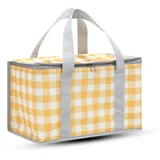 Picknick-Einkaufstasche, Camping-Einkaufskorb mit Griff, 35 x 20 x 20 cm, isolierte Wiederverwendbare Taschen, Aufbewahrungskorb für Strandreisen