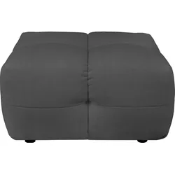 Polsterhocker "TALISHA", grau (dunkelgrau), B:84cm H:43cm T:93cm, 100% Polyester, LEGER HOME BY LENA GERCKE, Hocker, passend zur Serie Talisha