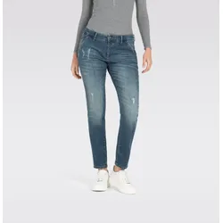 Destroyed-Jeans, Gr. 34 - N-Gr, green destroyed wash, , 38171343-34 N-Gr