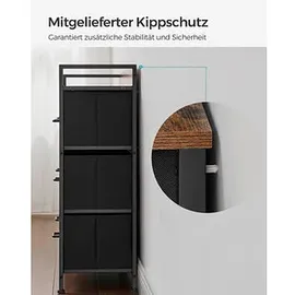 Songmics Sideboard, LTS137B01 braun 98,0 x 28,5 cm