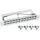 HMF 63346 STP Keystone-Patchpanel 10 Zoll 1 HE 12 Ports RJ45 Lichtgrau