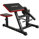 sportnow Bizeps / Trizeps Curl Maschine mit 5-stufigem verstellbarem Sitz, Kunstleder