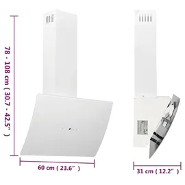vidaXL Kopffreihaube 60 cm Weiß
