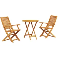 vidaXL Bistroset 3-tlg. Braun