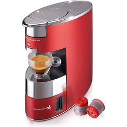 Illy Espressomaschine Iperespresso X9 – Kaffeemaschine für Espresso und Caffè Lungo, Kapselmaschine aus Aluminium und Edelstahl – Rot rot
