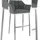 CLP Barhocker Damaso 240 kg gepolstert grau