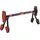 sportnow Klimmzugstange Rot/Schwarz 110 cm