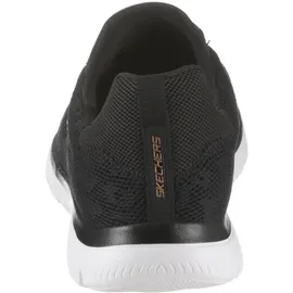 SKECHERS Summits - Leopard Spot black mesh rose gold trim 36