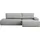 OTTO home Eckcouch Cord 2-Sitzer Grau