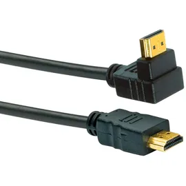 Schwaiger HDMI-Anschlusskabel 90° 1,3 m Schwarz