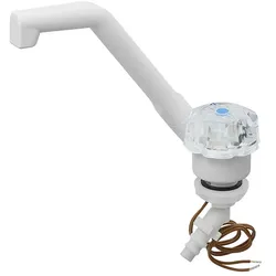 ProPlus 151212V04S Kalt Wasserhahn Deluxe 12V Ø20mm Weiß großer Knopf