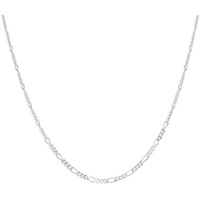 VIVANCE Collierkettchen 925/- Sterling Silber weiß Figarokette 3:1 38 cm«, 40255456-0 weiß