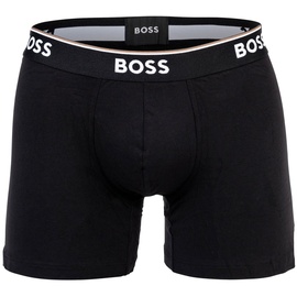 Boss Herren Boxershorts, 3er Pack - Boxer Briefs 3P Power, Cotton Stretch, Logo Grau L