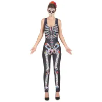DEGUISE TOI Skelett-Kostüm für Damen - Día de los Muertos - Schwarz