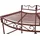 Garden Pleasure Baumbank-Hälfte Ø 122 cm rost