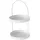 Boltze Etagere Joko 2 Ebenen Eisen H 44 cm Ø 26cm weiß