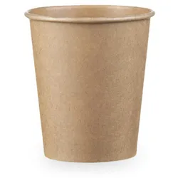 VEPATIM 100 Kaffeebecher 'Coffee To Go' Pappbecher 100% plastikfrei braun 200ml