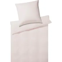 ELEGANTE Solid Stripe rose 135 x 200 cm + 80 x 80 cm