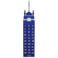 ikasus Filz Ramadan Countdown Kalender,Eid Mubarak Countdown Kalender,Adventskalender 2021 Ramadan Party Dekorationen,Hängen Filz Ramadan Kalender für Kinder Geschenke,Dunkelblau