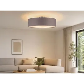 meineWunschleuchte Calma 1 E14 rund braun-grau Ø 50 cm
