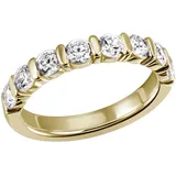FIRETTI Fingerring FIRETTI "Schmuck Geschenk Silber 925 Silberring Ring Memoire-Optik glitzernd" Gr. 52, gold (gelbgoldfarben, kristallweiß), Fingerringe, Damen, 52, Silber 925 (Sterlingsilber), 3,4mm, Fingerring, mit Zirkonia (synth.)