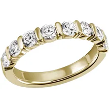FIRETTI Fingerring FIRETTI "Schmuck Geschenk Silber 925 Silberring Ring Memoire-Optik glitzernd" Gr. 52, gold (gelbgoldfarben, kristallweiß), Fingerringe, Damen, 52, Silber 925 (Sterlingsilber), 3,4mm, Fingerring, mit Zirkonia (synth.)